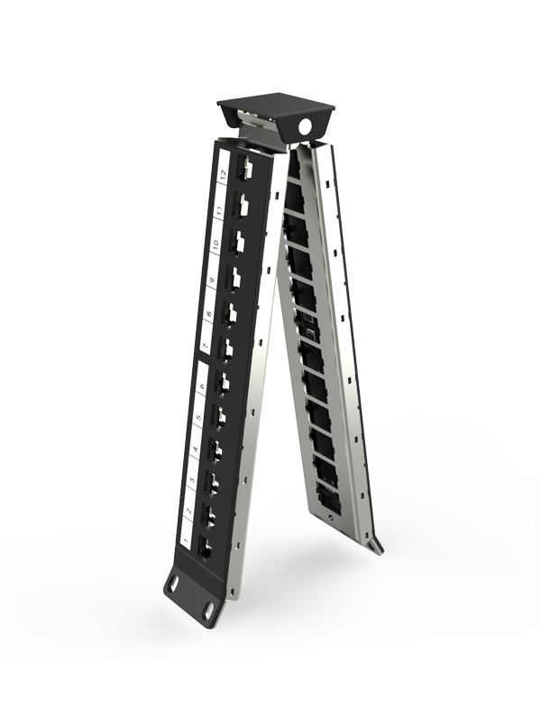 1U24口-屏蔽折彎空配架