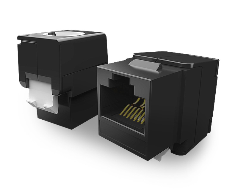 英曼超短款-免打網(wǎng)絡(luò)模塊-超六類/七類迷你模塊Keystone Jack