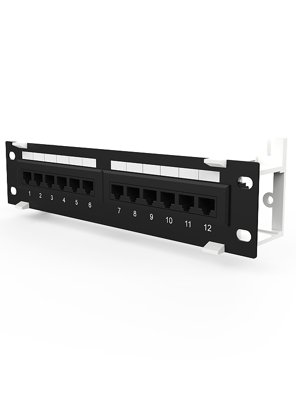 1U 12 Ports Network Patch Panel