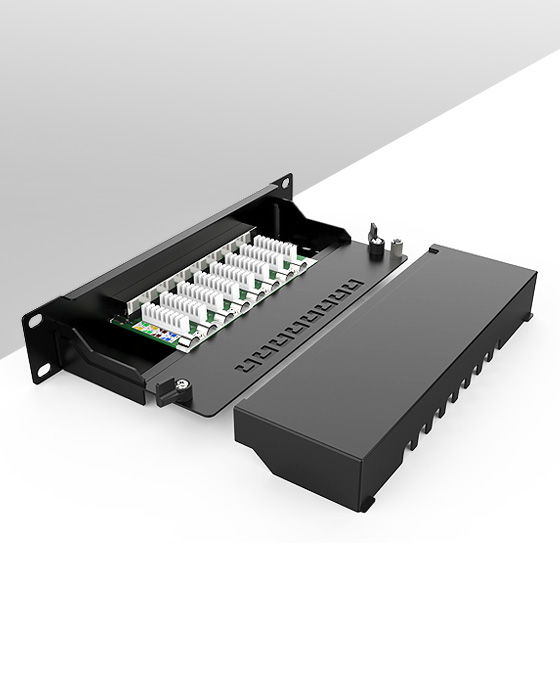 1U8口-防塵網絡配線架