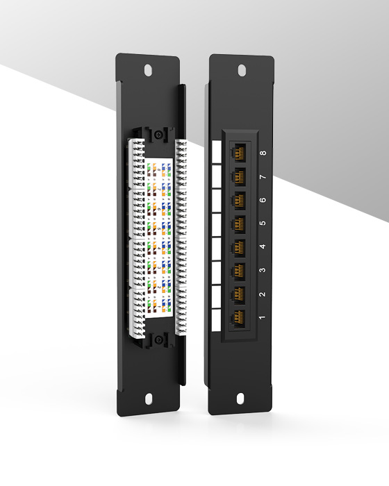 1U8口-弱電款網絡配線架