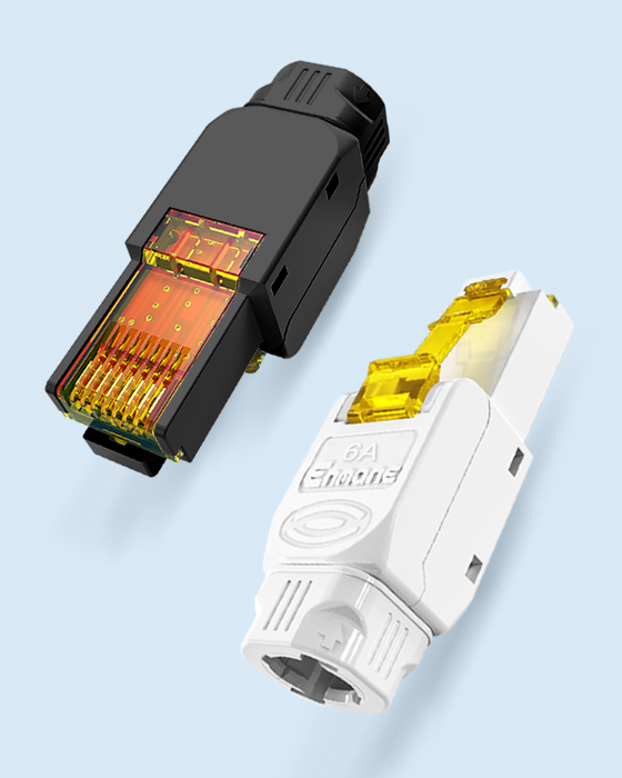 超短免打水晶頭