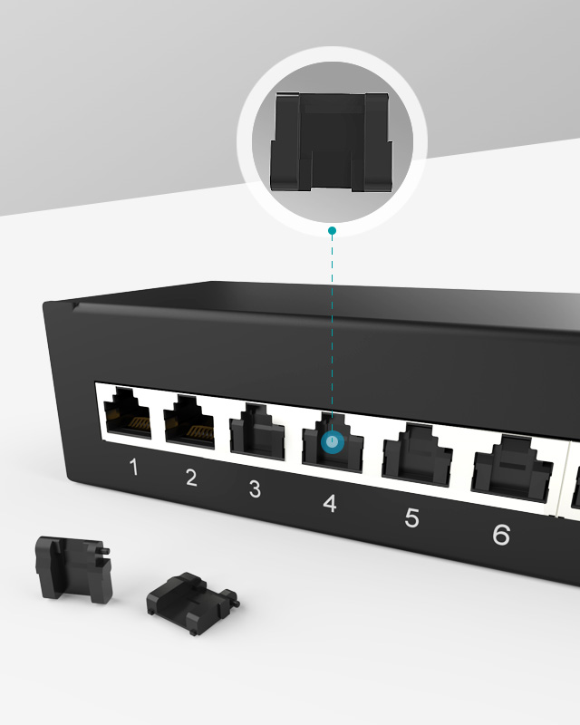 1U12口-防塵網(wǎng)絡(luò)配線架