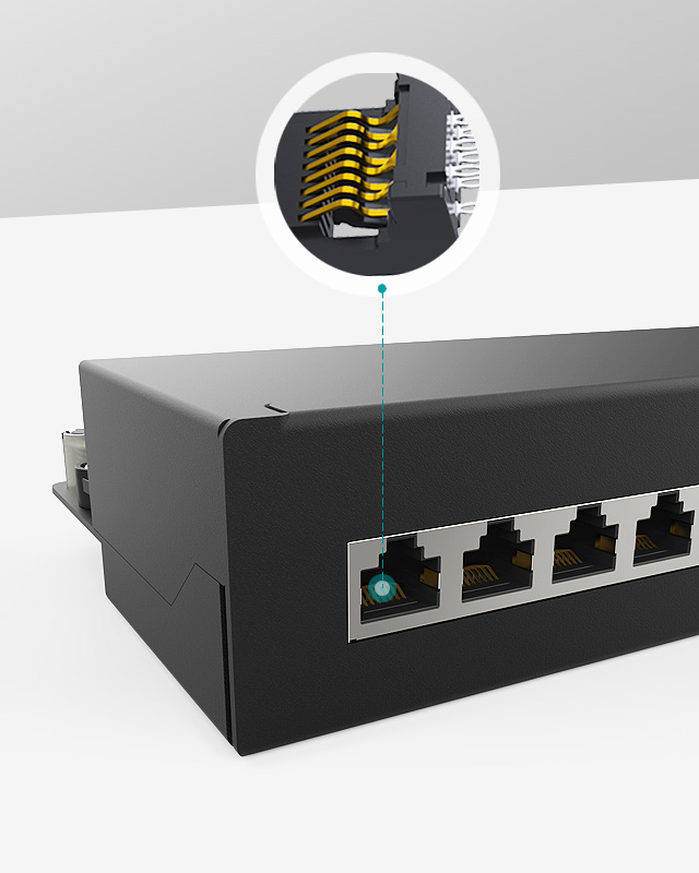 1U12口-防塵網(wǎng)絡(luò)配線架