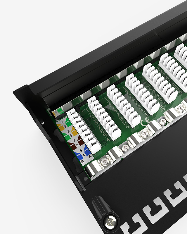 1U12口-防塵網(wǎng)絡(luò)配線架