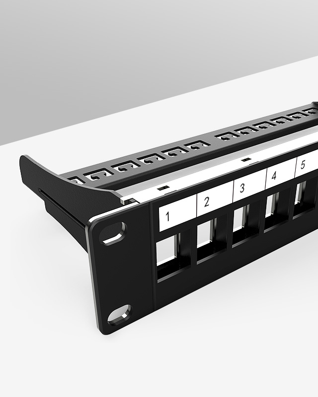 1U12口-直通網絡空配架