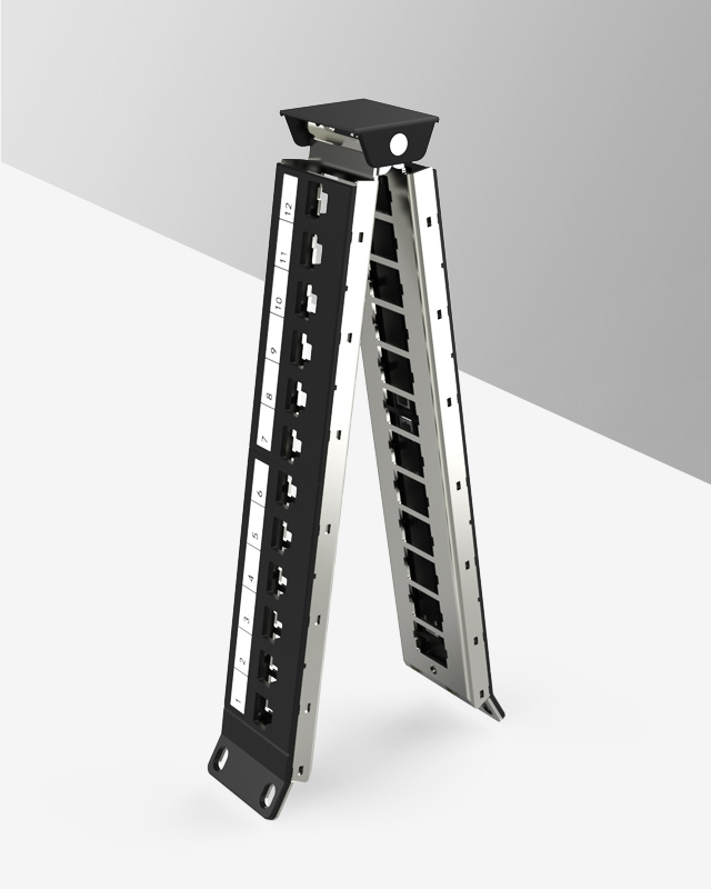 1U24口-屏蔽折彎空配架