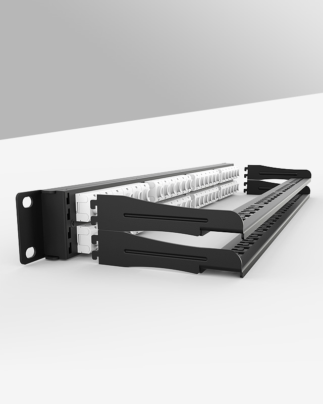 1U48口-防塵網(wǎng)絡(luò)配線架