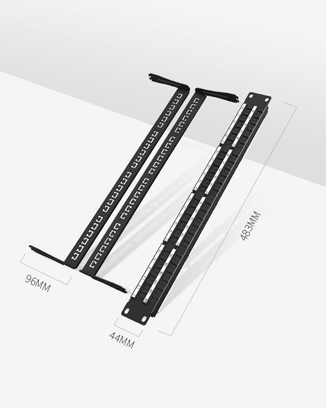 1U48口-防塵網(wǎng)絡(luò)配線架